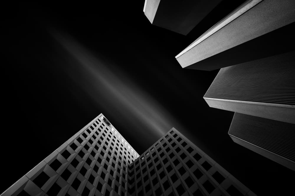 Dramatic Urban Geometry by Karol Važan — canvas wall art