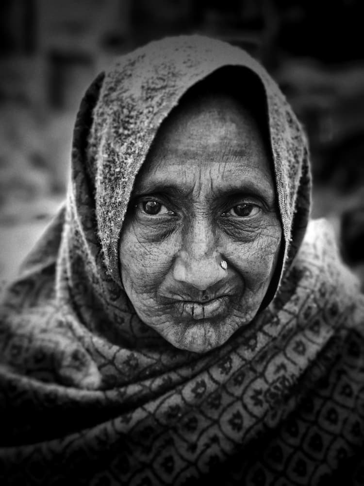 Wise Elderly Gaze by Roxana Labagnara — canvas wall art