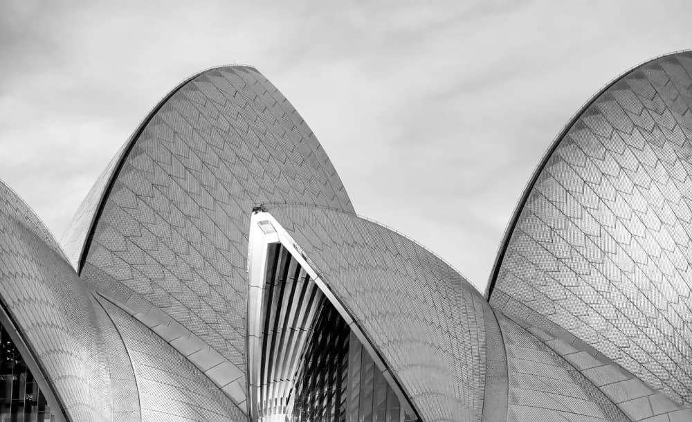 Sydney Opera House Curves by Raffi Bashlian — canvas wall art
