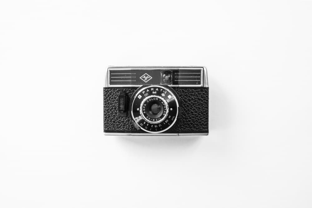 Classic Vintage Film Camera by Christa Stroo — canvas wall art