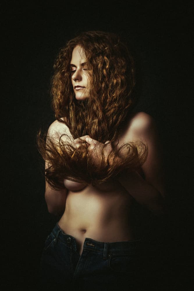 Natural Curly Beauty by Ruslan Bolgov — canvas wall art