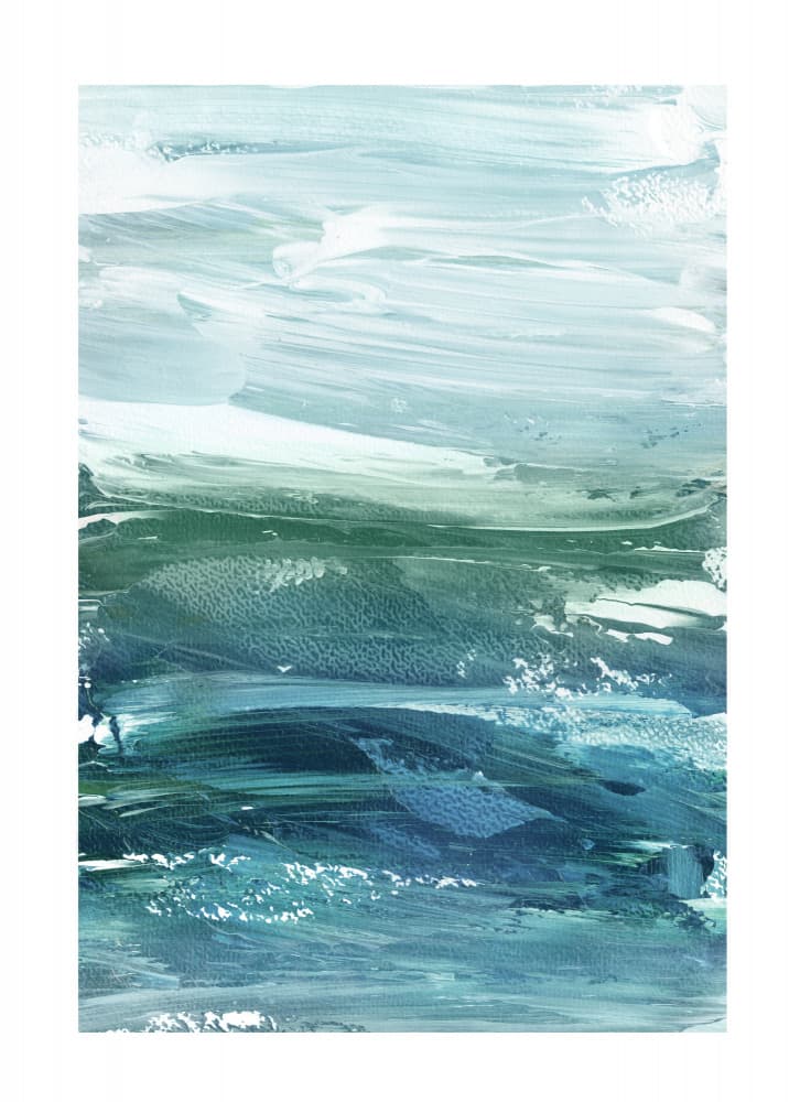 Abstract Ocean Layers by Edward Selkirk — canvas wall art