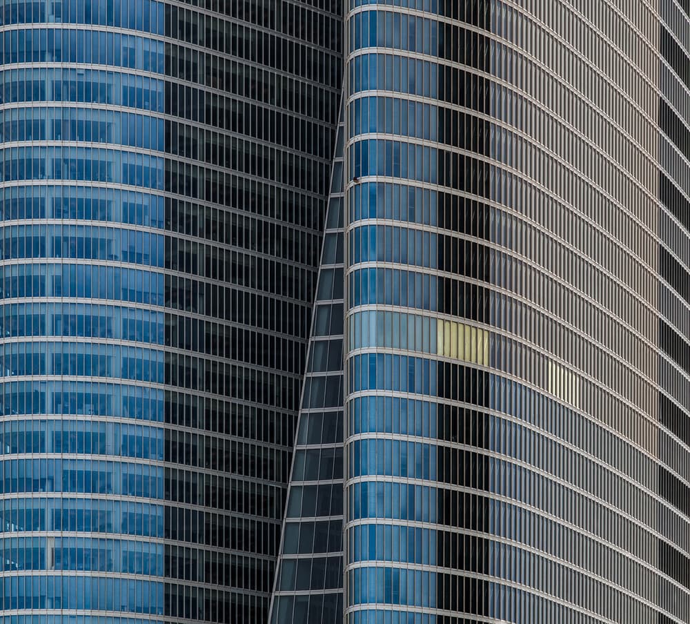 Abstract Skyscraper Curves by Harry Verschelden — canvas wall art