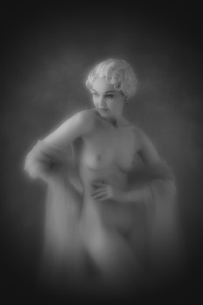 Classic Soft Focus Nude by Mel Brackstone — canvas wall art
