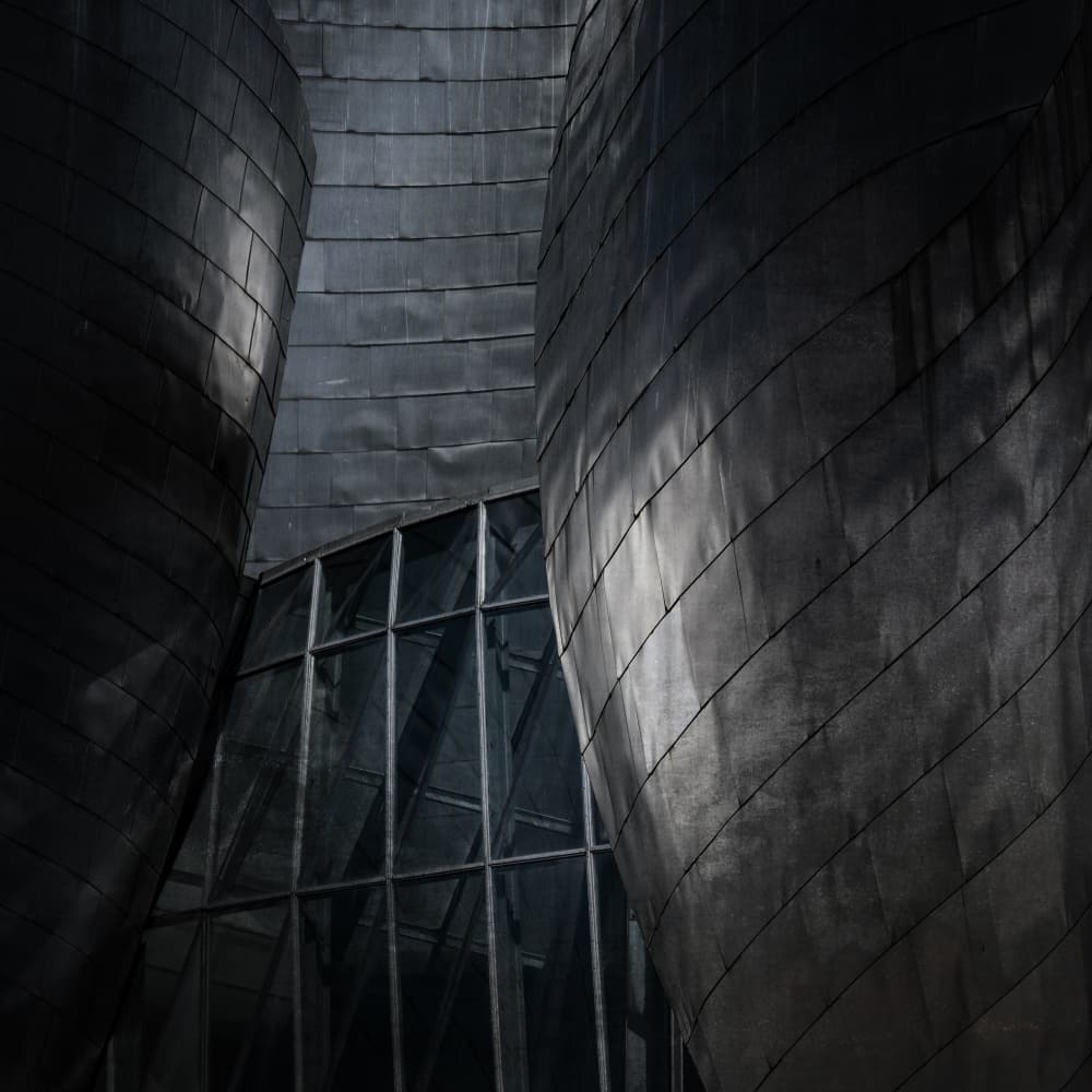 Sleek Metal Geometry by Wim Schuurmans — canvas wall art