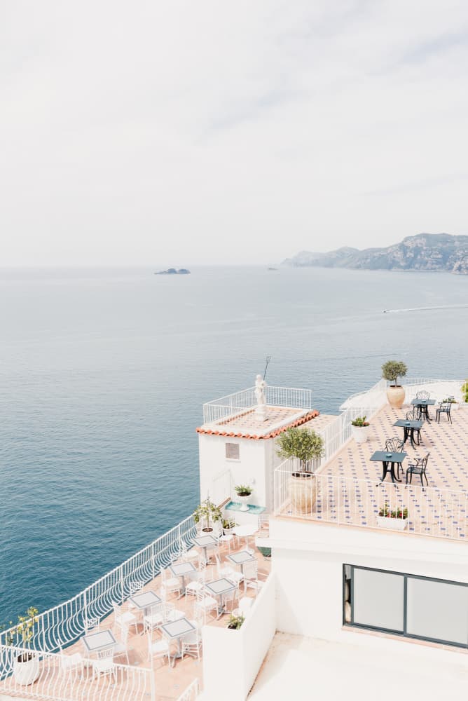 Serene Coastal Terraces by Photolovers — canvas wall art