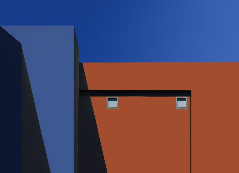 Bold Geometric Facade by Arnon Orbach — canvas wall art
