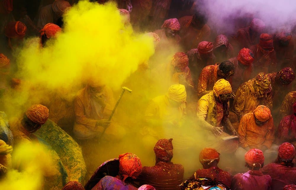 Holi Color Festival by Jassi Oberai — canvas wall art
