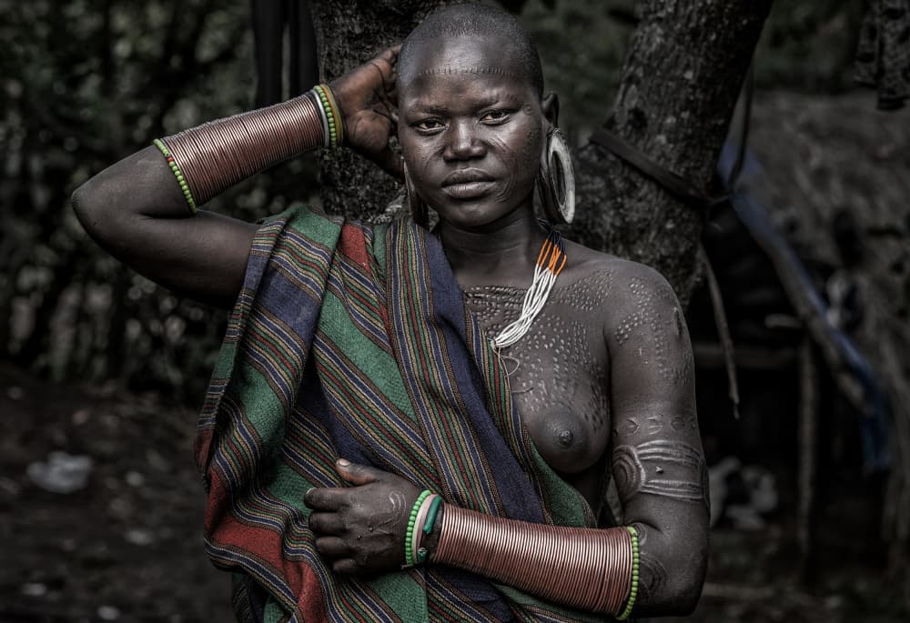 Indigenous Woman Gaze by Joxe Inazio Kuesta Garmendia — canvas wall art