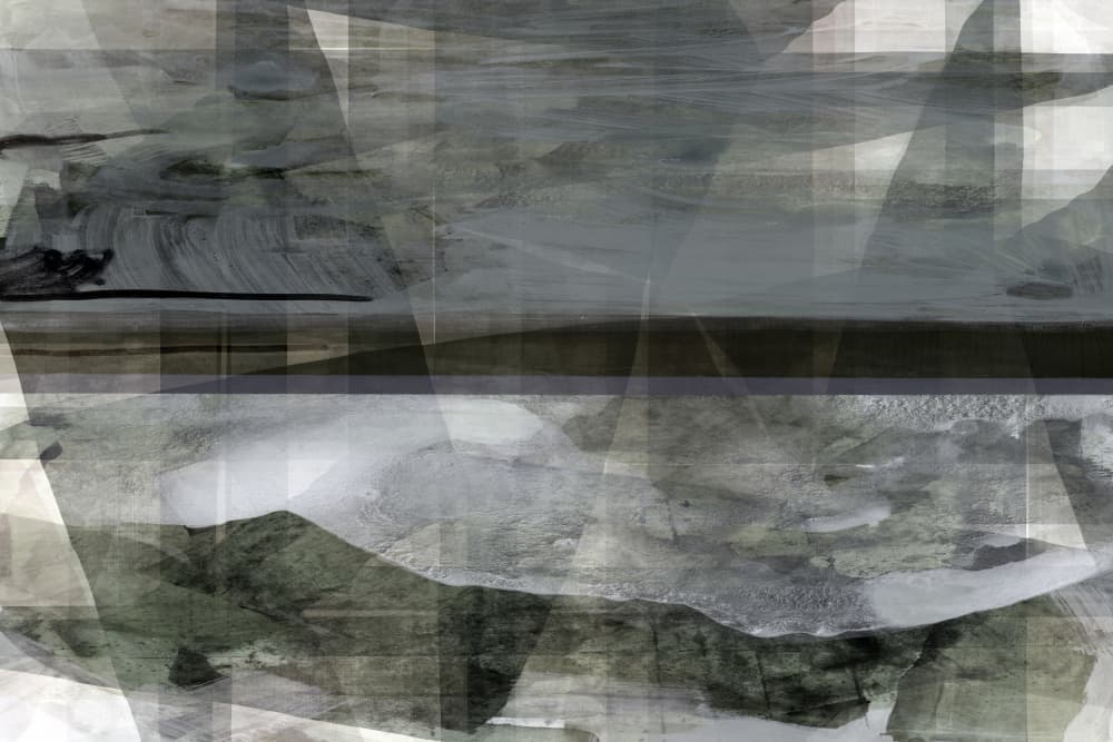Serene Layered Landscape by cartissi — canvas wall art