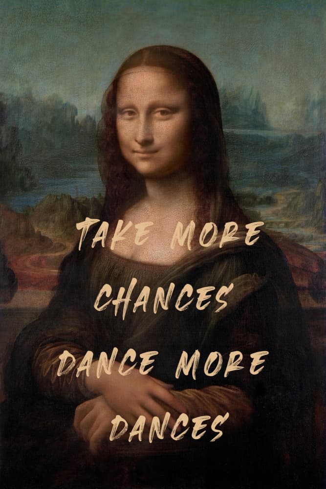 Mona Lisa Dance Message by The Art Concept — canvas wall art