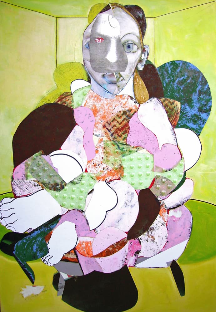 Fragmented Abstract Portrait by Pascal Marlin — canvas wall art