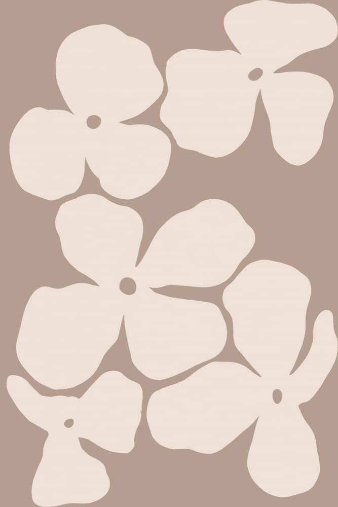 Gentle Abstract Blooms by Treechild — canvas wall art