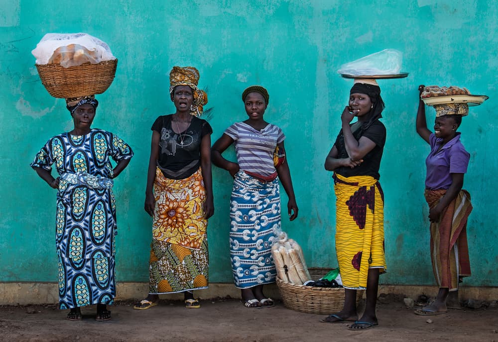 African Market Women by Joxe Inazio Kuesta Garmendia — canvas wall art