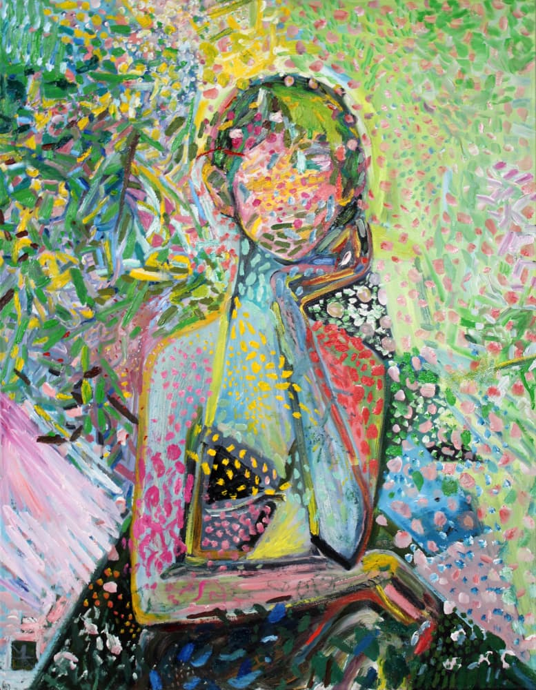 Colorful Garden Portrait by Marina Nelson — canvas wall art