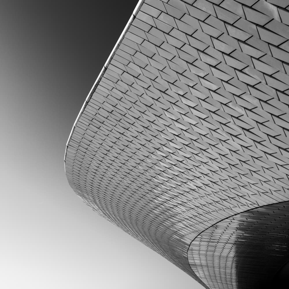 Curved Geometric Facade by Stefan Buder — canvas wall art