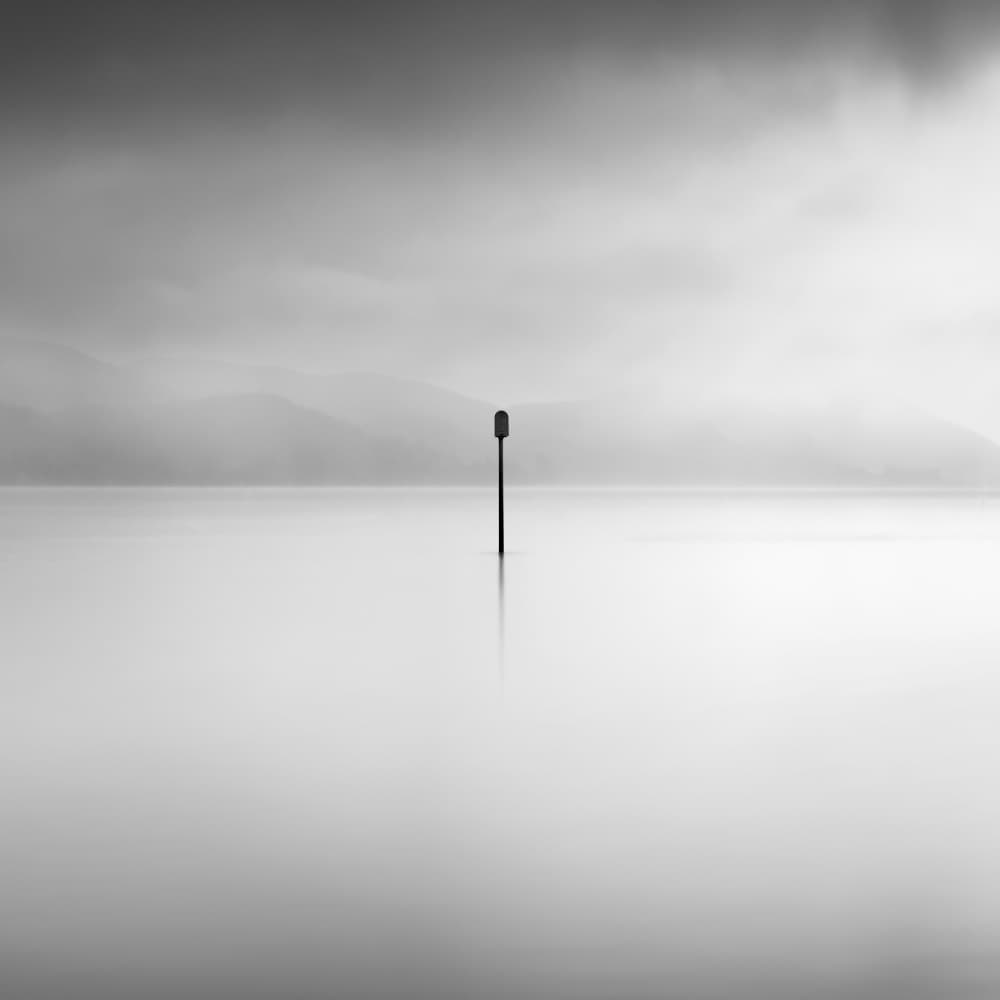 Misty Lake Solitude by George Digalakis — canvas wall art