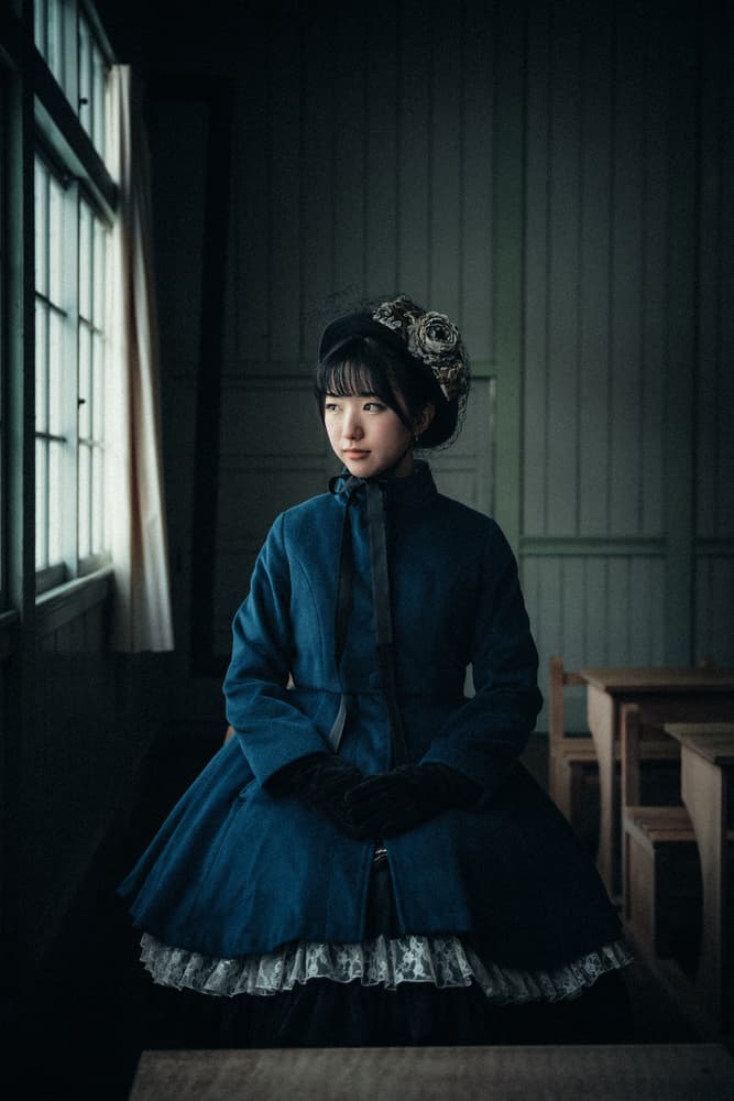 Dark Academia Classroom Scene by Nobu Ishijima — canvas wall art