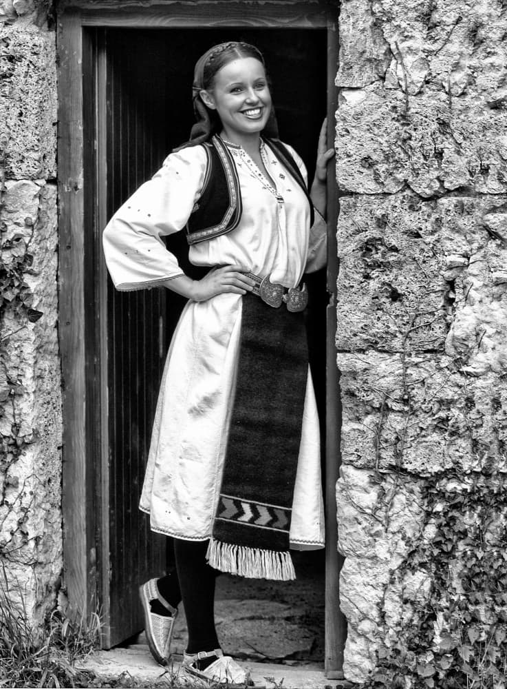 Smiling Balkan Woman by Marko Buntic — canvas wall art