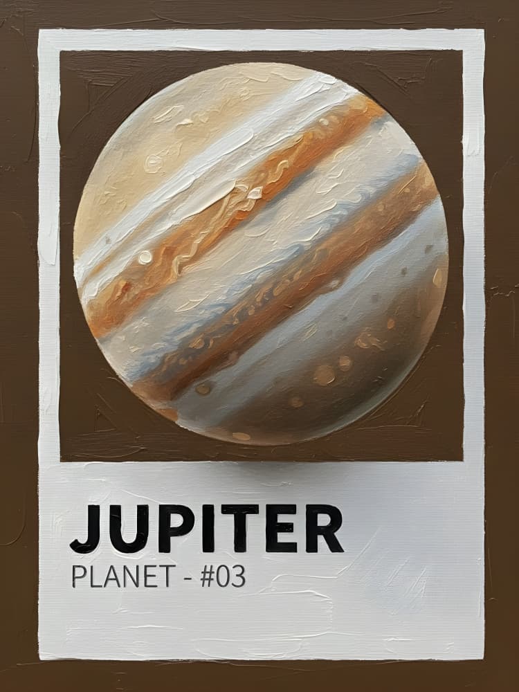 Jupiter Planet Painting by HUGO — canvas wall art