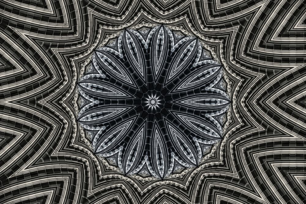 Intricate Kaleidoscopic Pattern by Miro Susta — canvas wall art