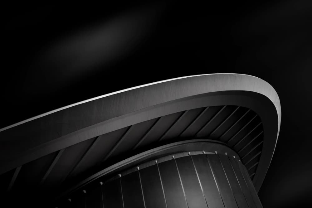 Sleek Architectural Curve by Michael Eßig — canvas wall art
