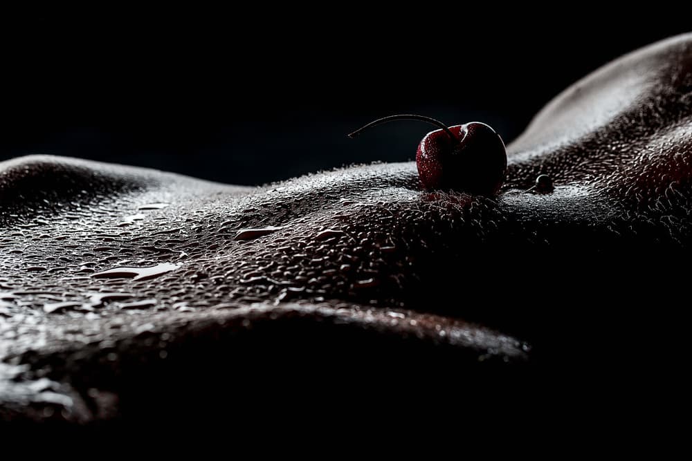 Cherry on Wet Skin by Ruslan Bolgov — canvas wall art