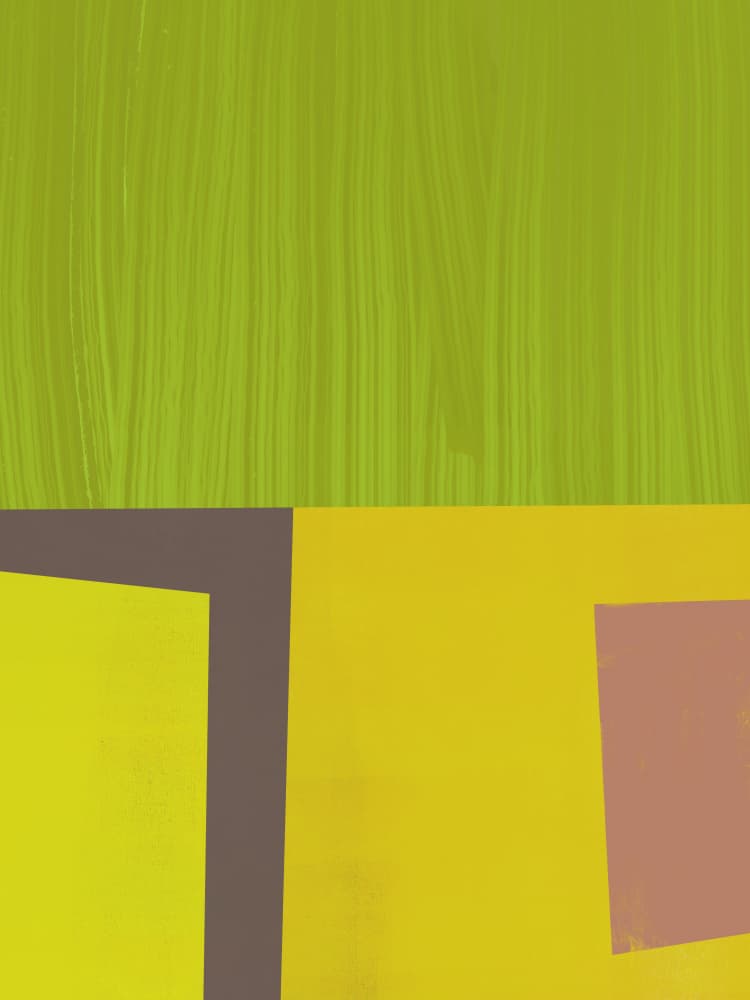 Vibrant Geometric Fields by Little Dean — canvas wall art