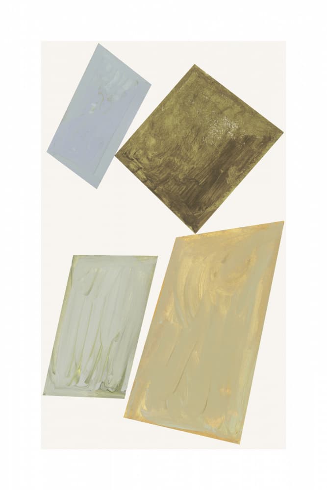 Muted Geometric Shapes by cartissi — canvas wall art