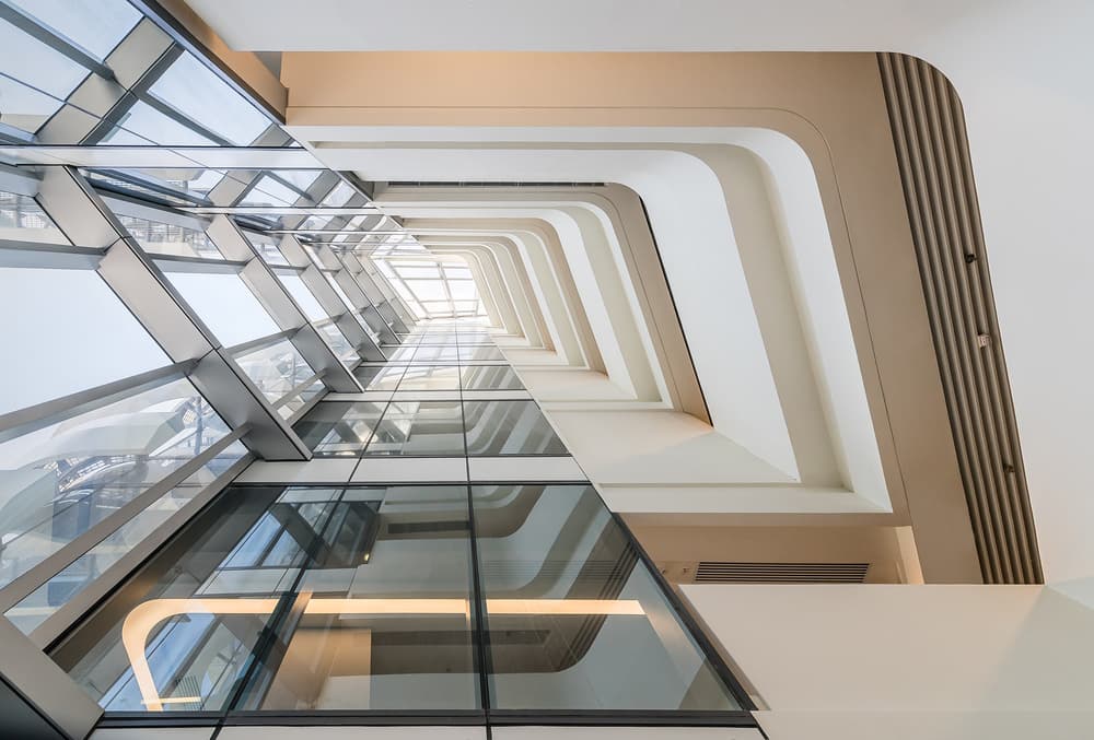 Modern Atrium View by Antoni Figueras — canvas wall art