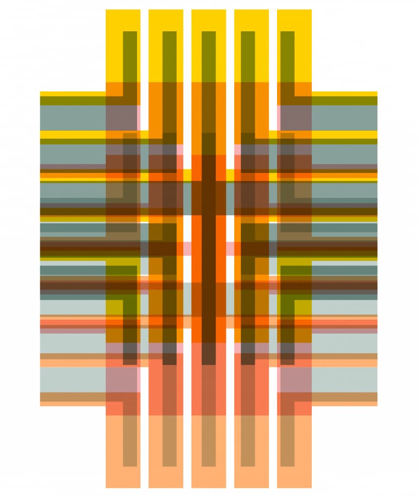 Modern Geometric Layers by Leigh Bagley — canvas wall art