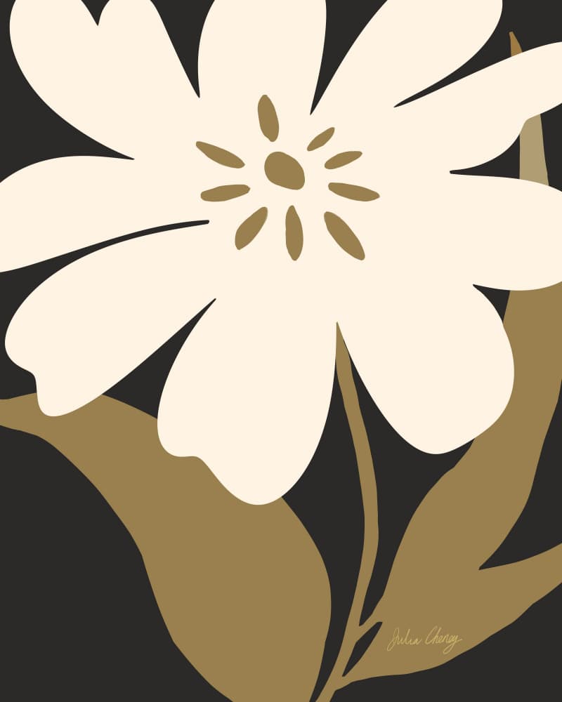 Modern Cream Bloom by Julia Cheney — canvas wall art