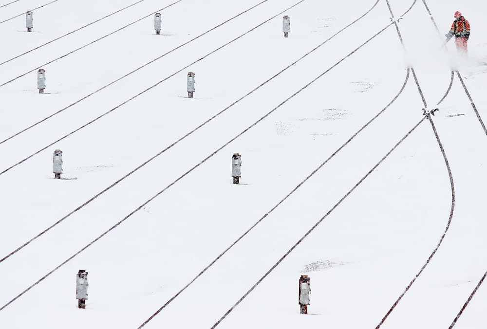 Clearing Winter Snow Lines by Jian Wang — canvas wall art