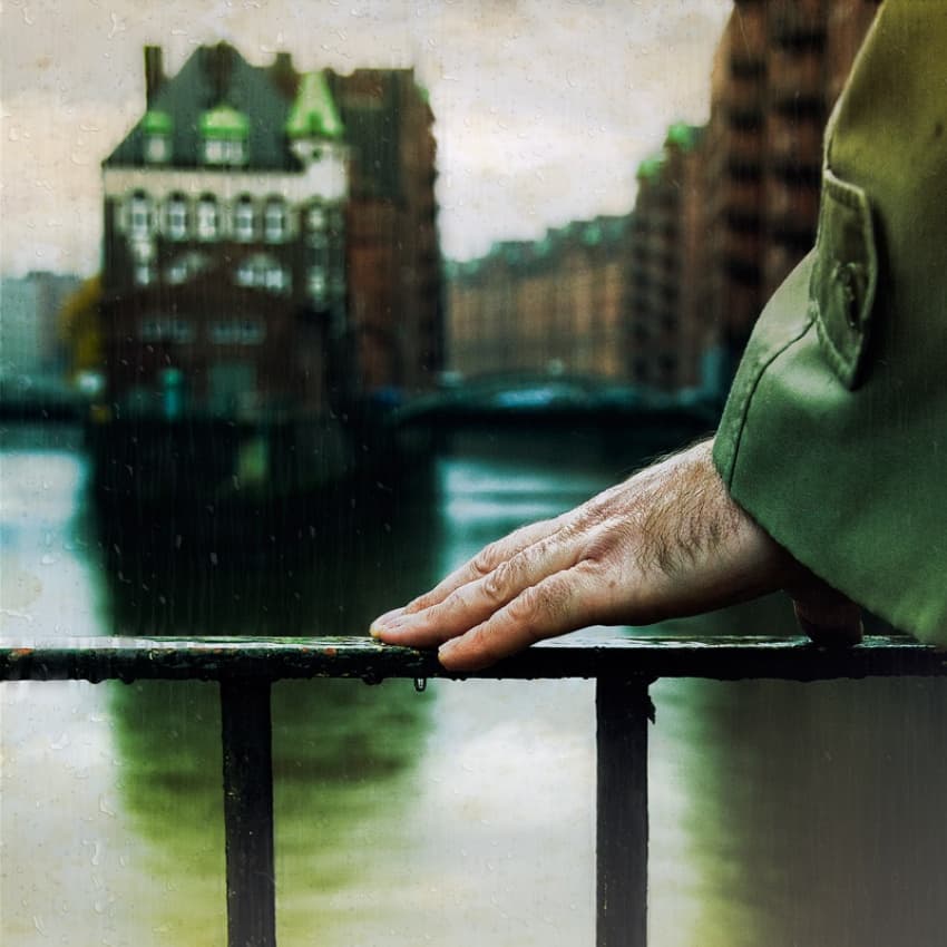 Rainy City View by ambra — canvas wall art