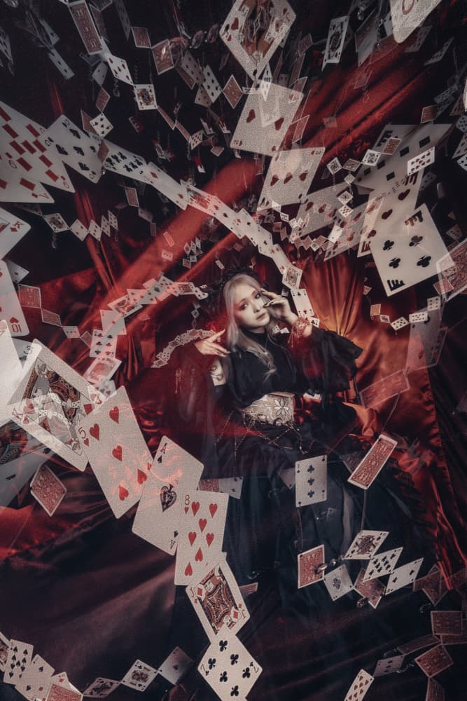 Gothic Queen Playing Cards by KOIKI — canvas wall art