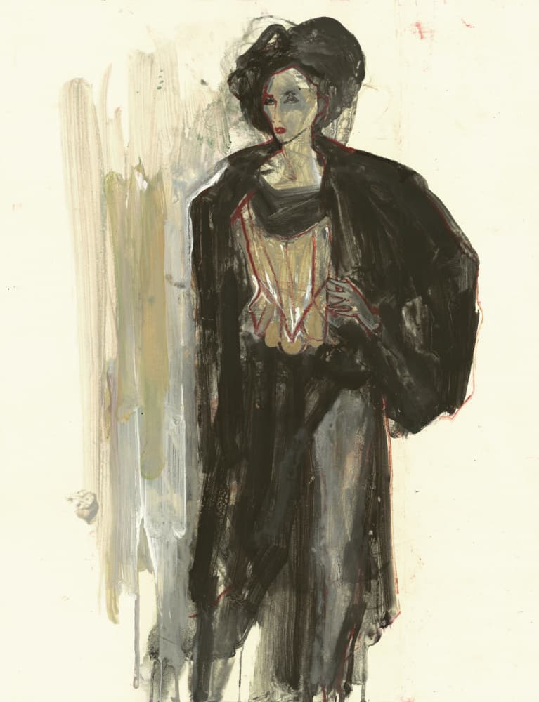 Elegant Fashion Woman by Ute Rathmann — canvas wall art