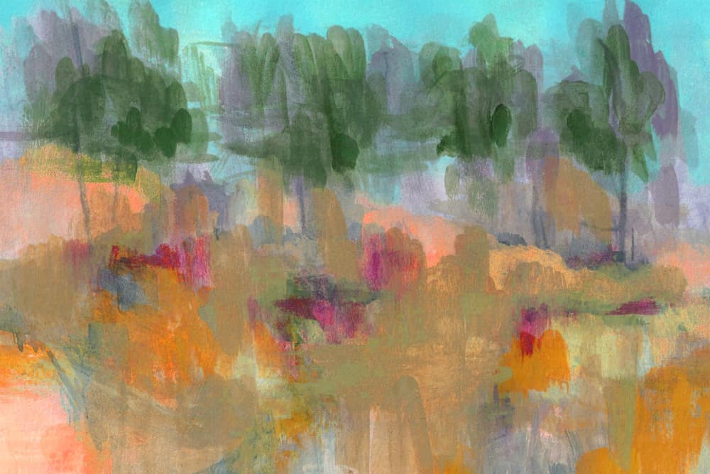 Vibrant Autumn Landscape by Lori Ann Folz — canvas wall art