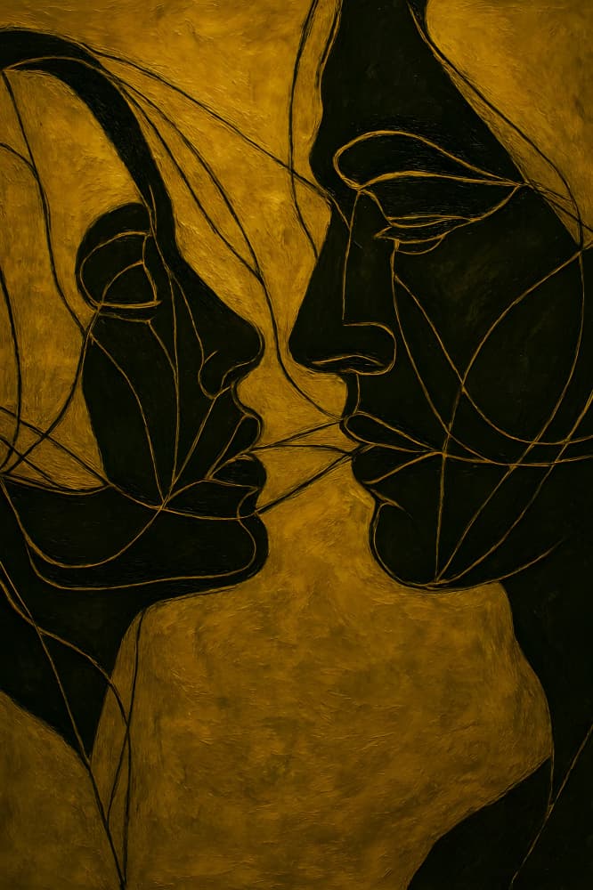 Intimate Profiles by HUGO — canvas wall art