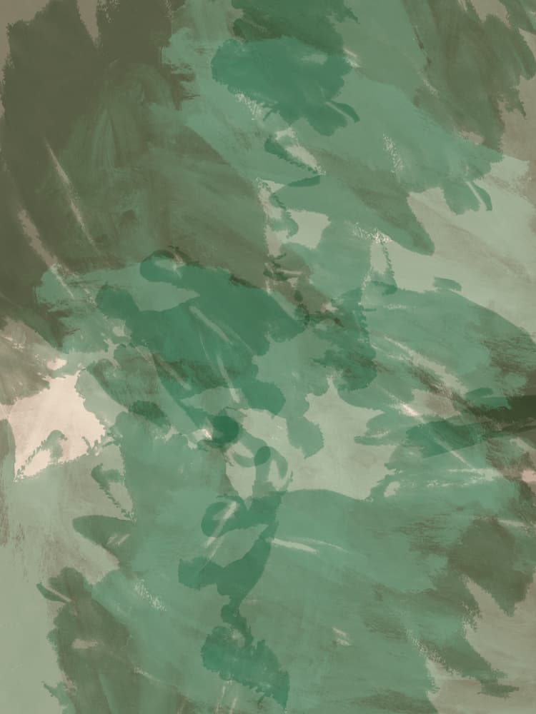 Abstract Green Brushstrokes by Dina Dankers — canvas wall art