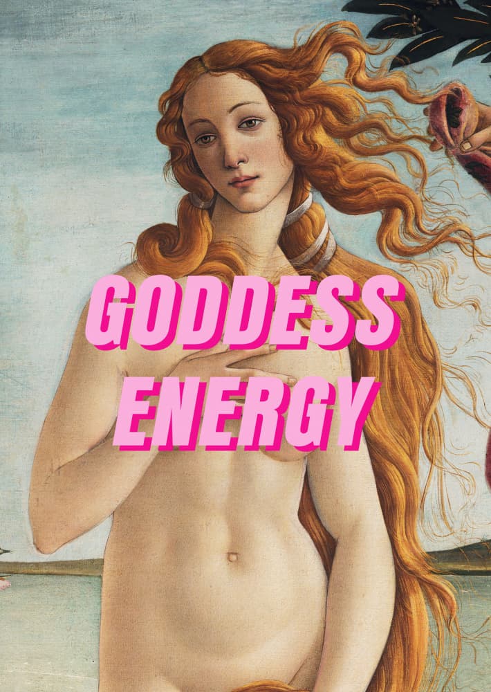 Goddess Energy Venus by Athene Fritsch — canvas wall art