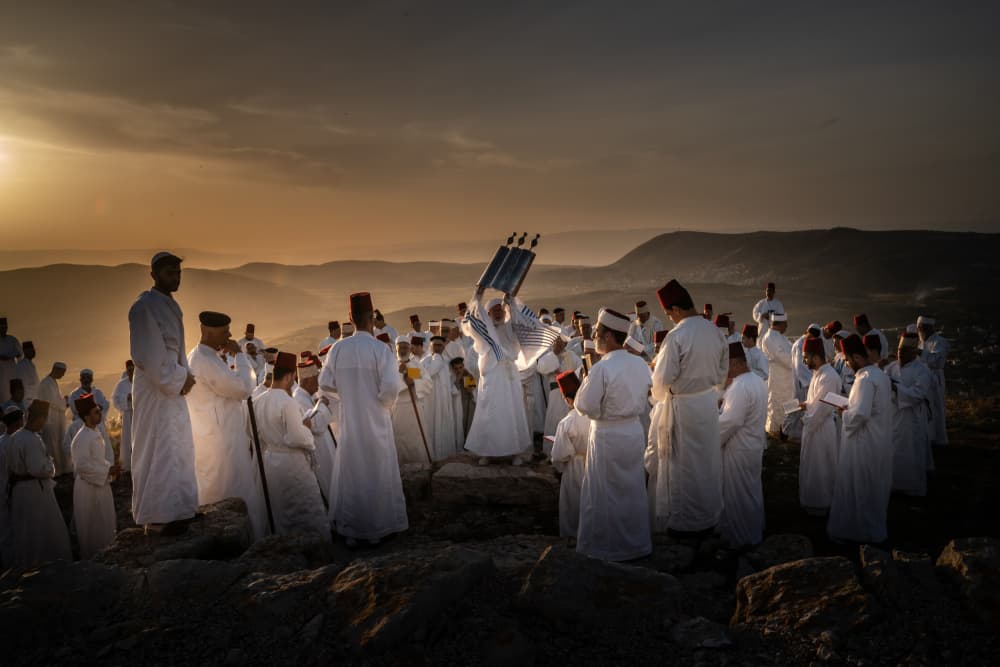 Ancient Mountain Ceremony by Corinne Spector — canvas wall art