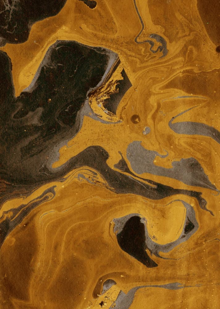 Golden Fluid Swirls by Santhosh ch — canvas wall art