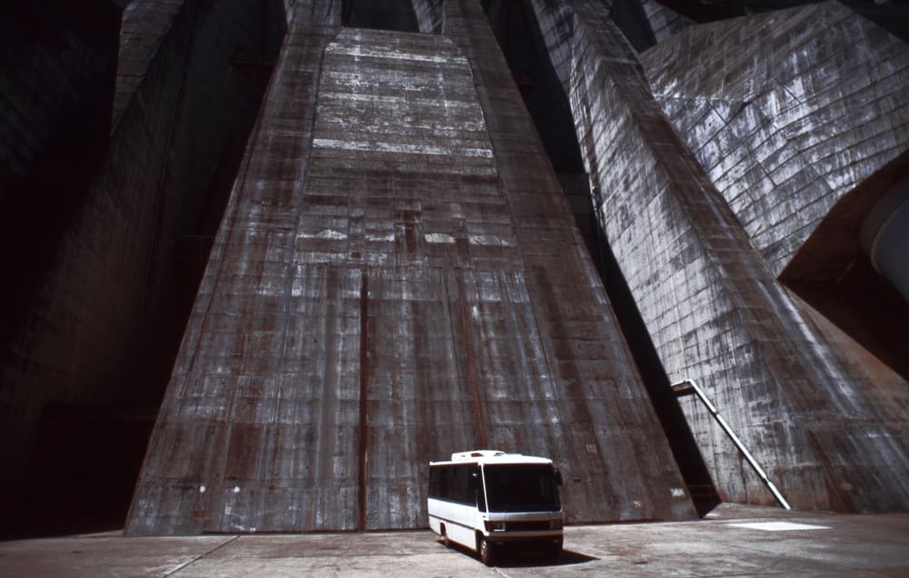 Giant Concrete Structure by Dieter Matthes — canvas wall art