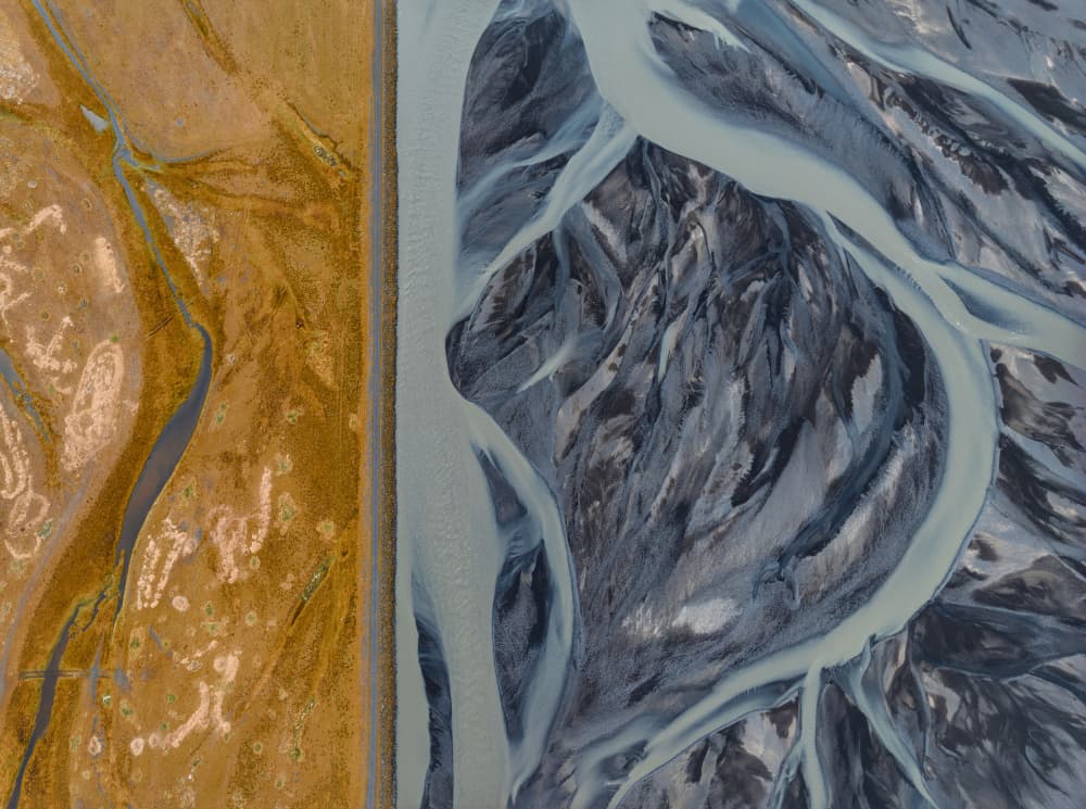 Braided Glacial River by Jure Kravanja — canvas wall art