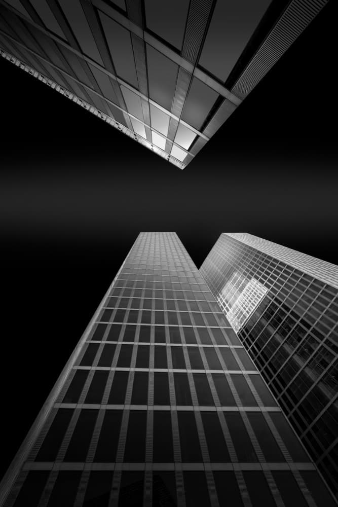 Towering Modern Skyscrapers by Anita Martin AnnaPileaFotografie — canvas wall art