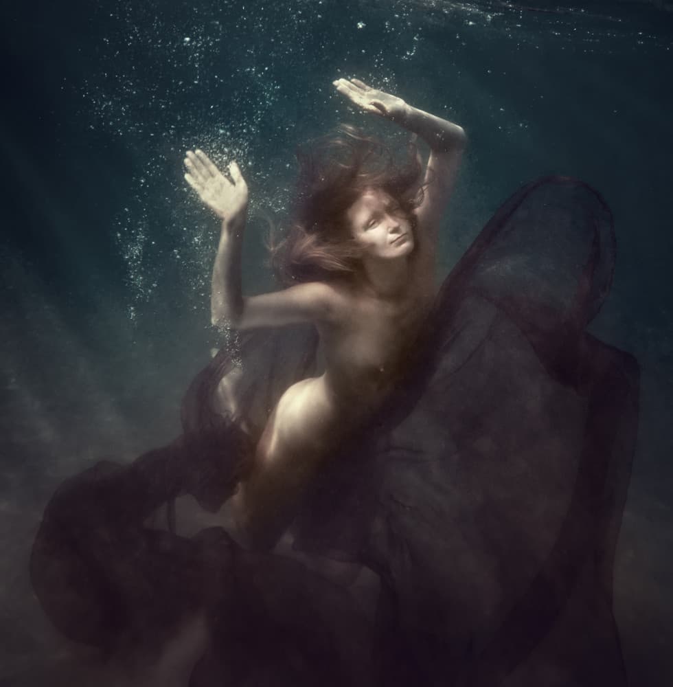Ethereal Underwater Nude by Dmitry Frizel — canvas wall art