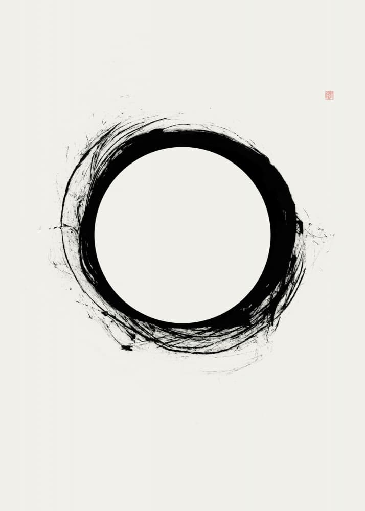 Enso Zen Circle by Thoth Adan — canvas wall art