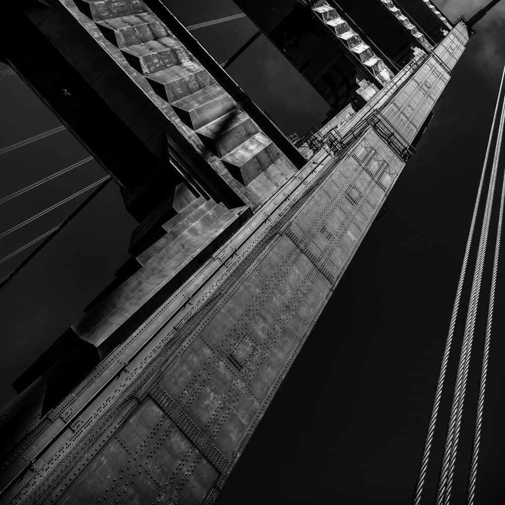Towering Bridge Structure by Stefan Buder — canvas wall art