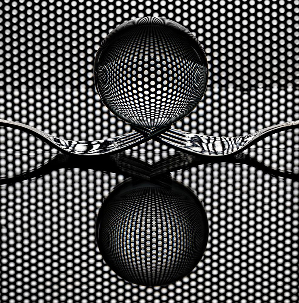 Optical Sphere Reflection by Howard Ashton-Jones — canvas wall art