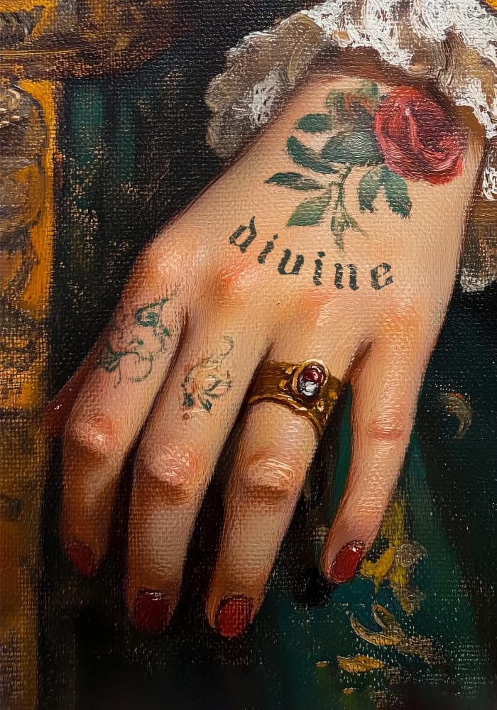 Divine Tattoo by Dikhotomy — canvas wall art